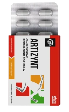 Confezione di ArtiZynt, integratore in capsule per il trattamento del dolore e dei problemi articolari.