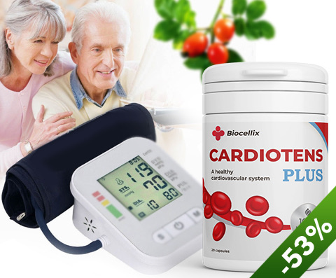 Cardiotens Plus - Integratore naturale per pressione sanguigna e cuore sano.