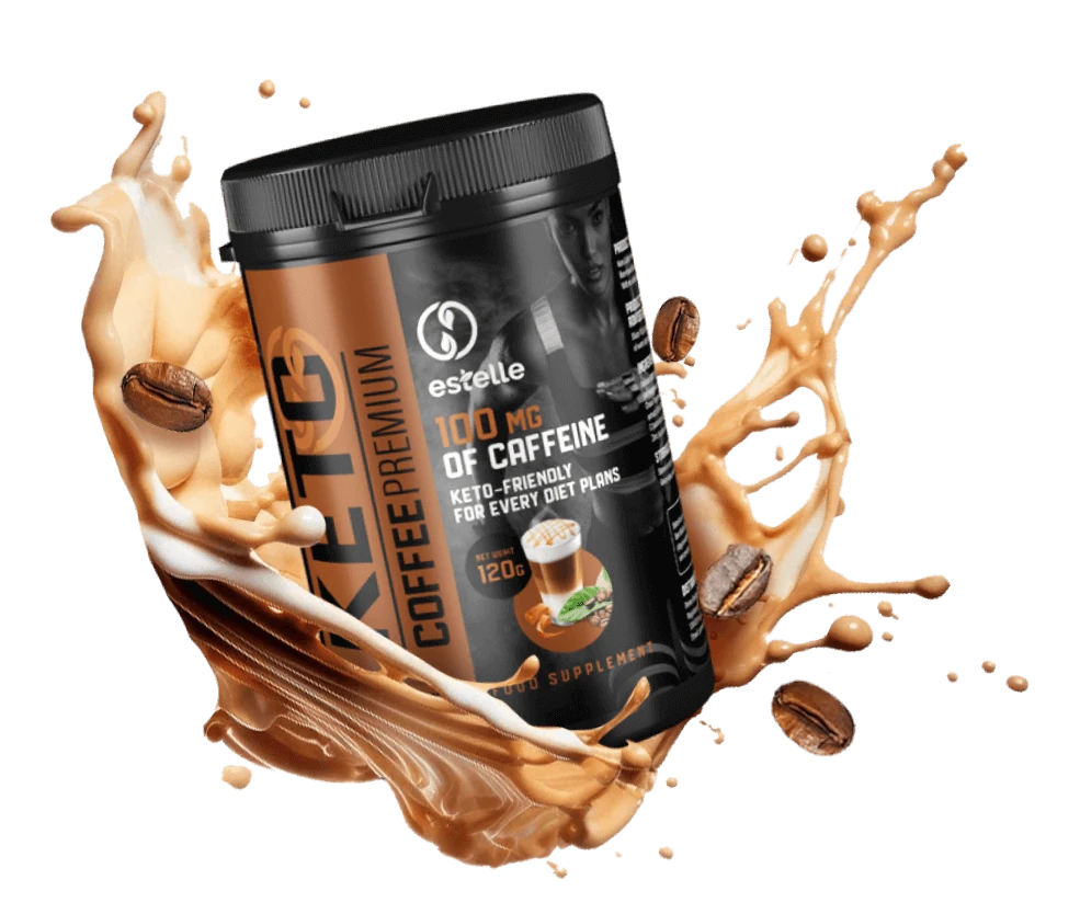 Confezione principale di Keto Coffee Premium, integratore per la dieta keto e gestione del peso.